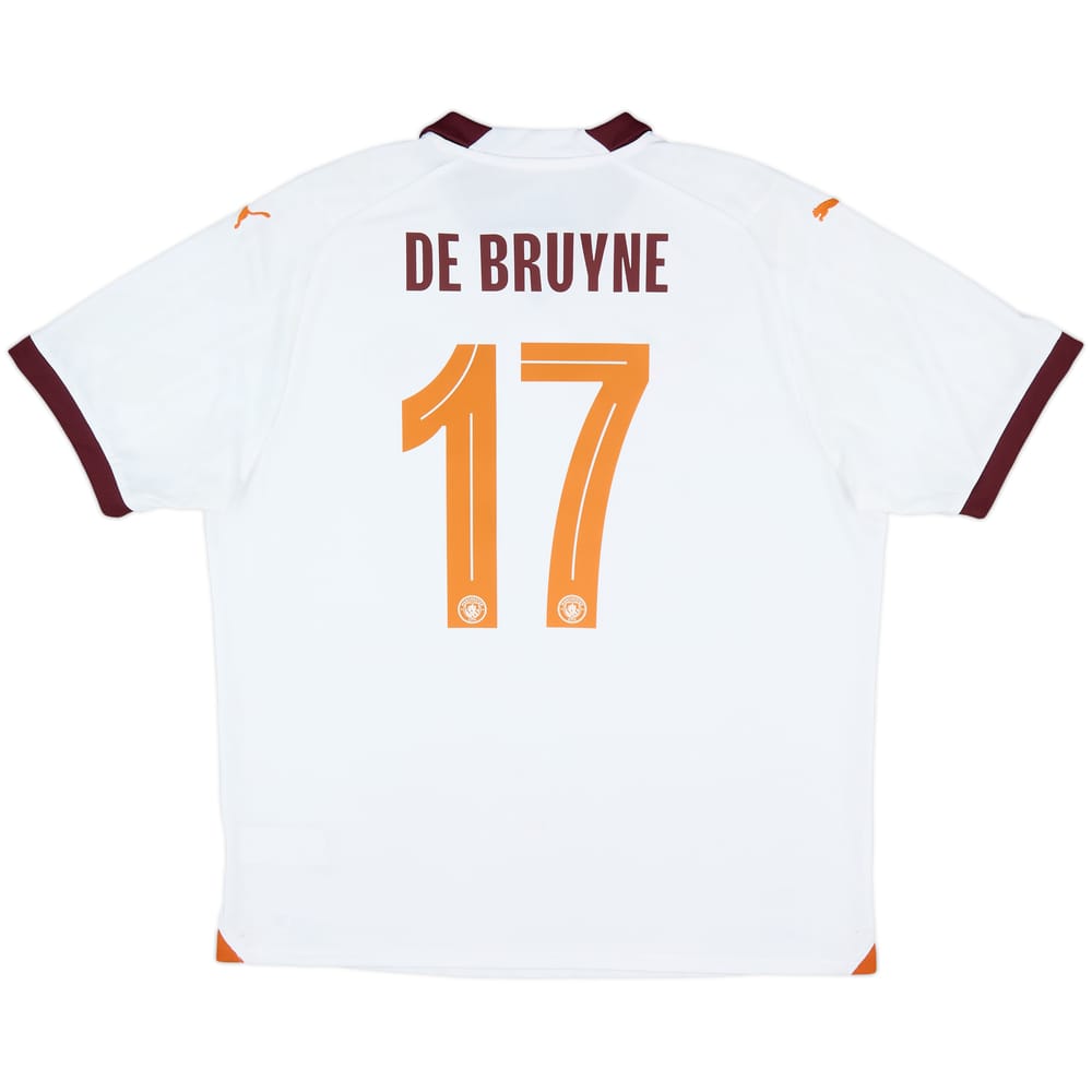 2023-24 Manchester City Away Shirt De Bruyne #17 - 9/10 - (XL)