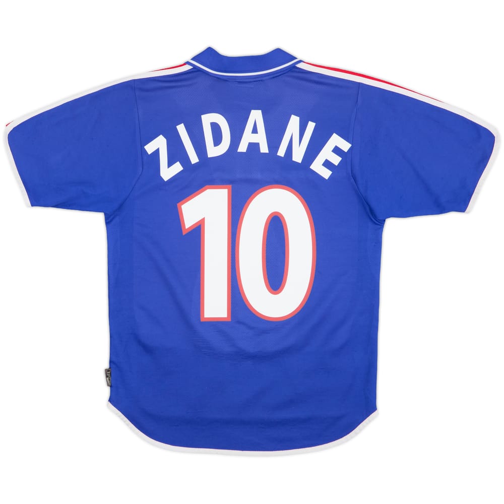 2000-02 France Home Shirt Zidane #10 - 8/10 - (S)