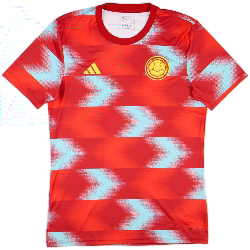 2022-23 Colombia adidas Pre-Match Training Shirt - 8/10 - (M)