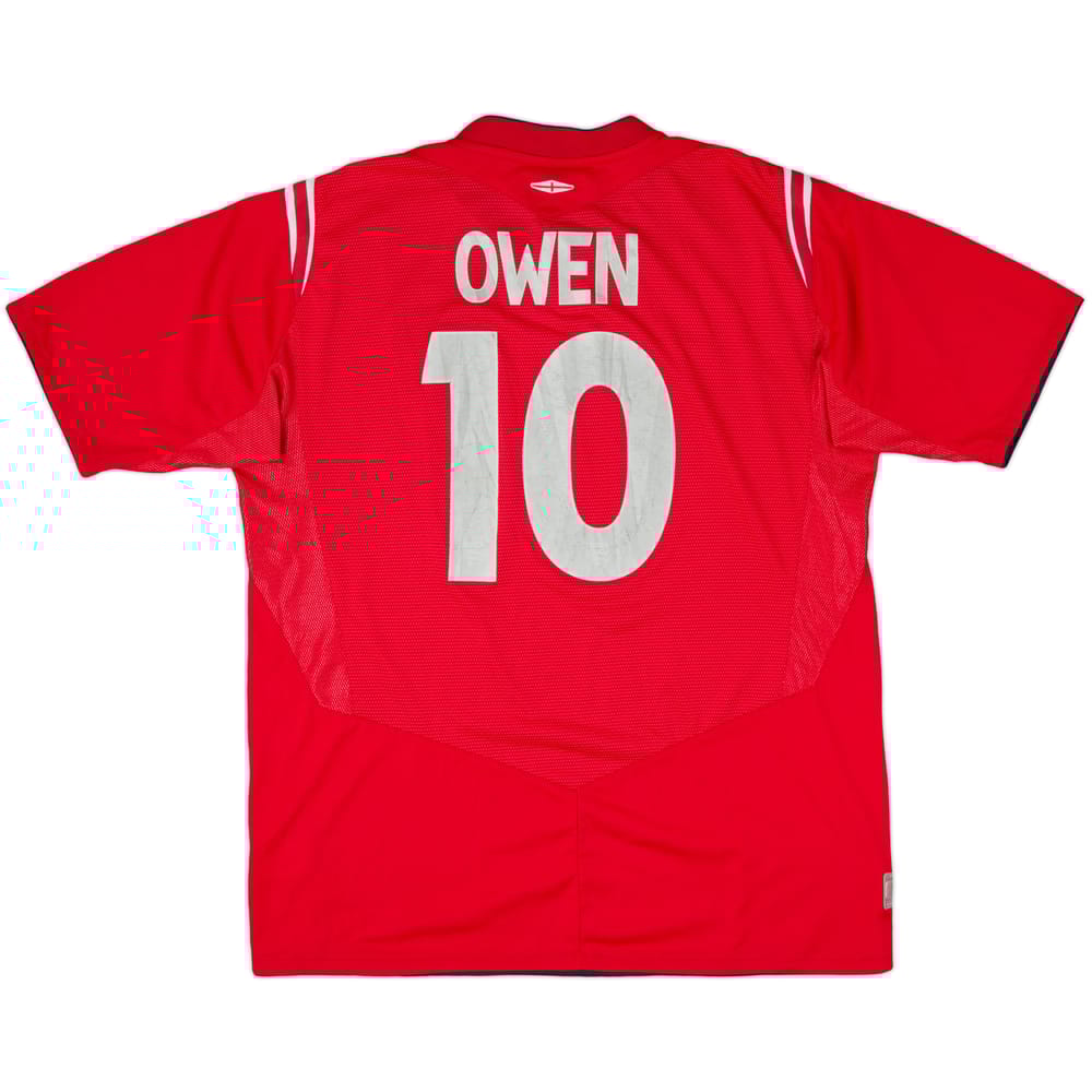 2004-06 England Away Shirt Owen #10 - 6/10 - (XL)
