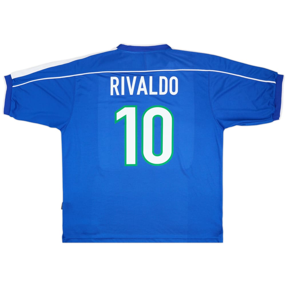 1998-00 Brazil Away Shirt Rivaldo #10 - 7/10 - (XXL)