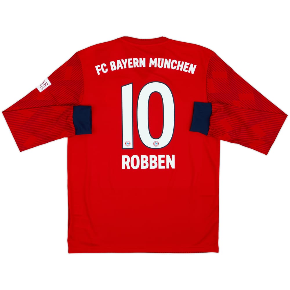 2018-19 Bayern Munich Home L/S Shirt Robben #10 (M)