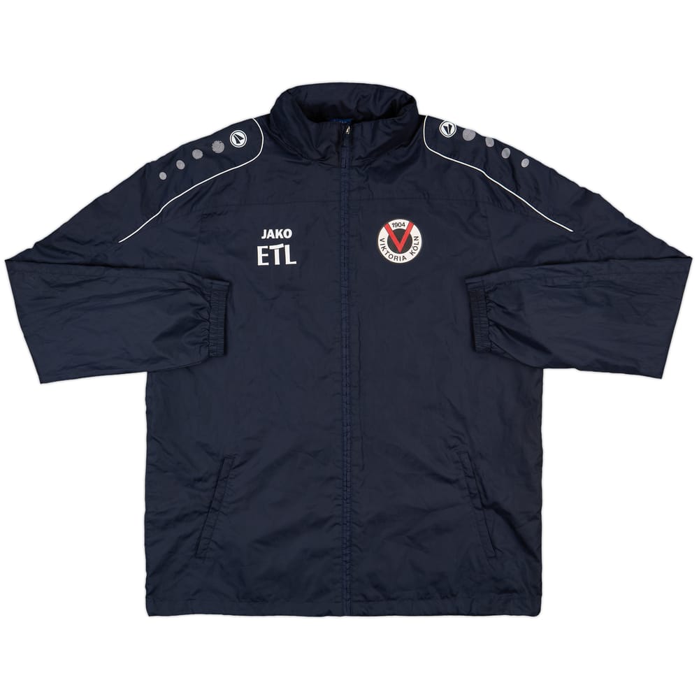 2016-17 Viktoria Koln Player Issue Hooded Rain Jacket - 8/10 - (XL)