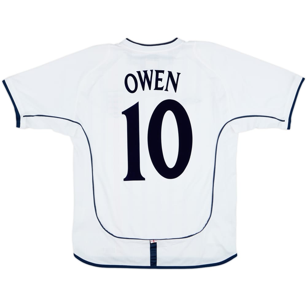 2001-03 England Home Shirt Owen #10 - 8/10 - (M)