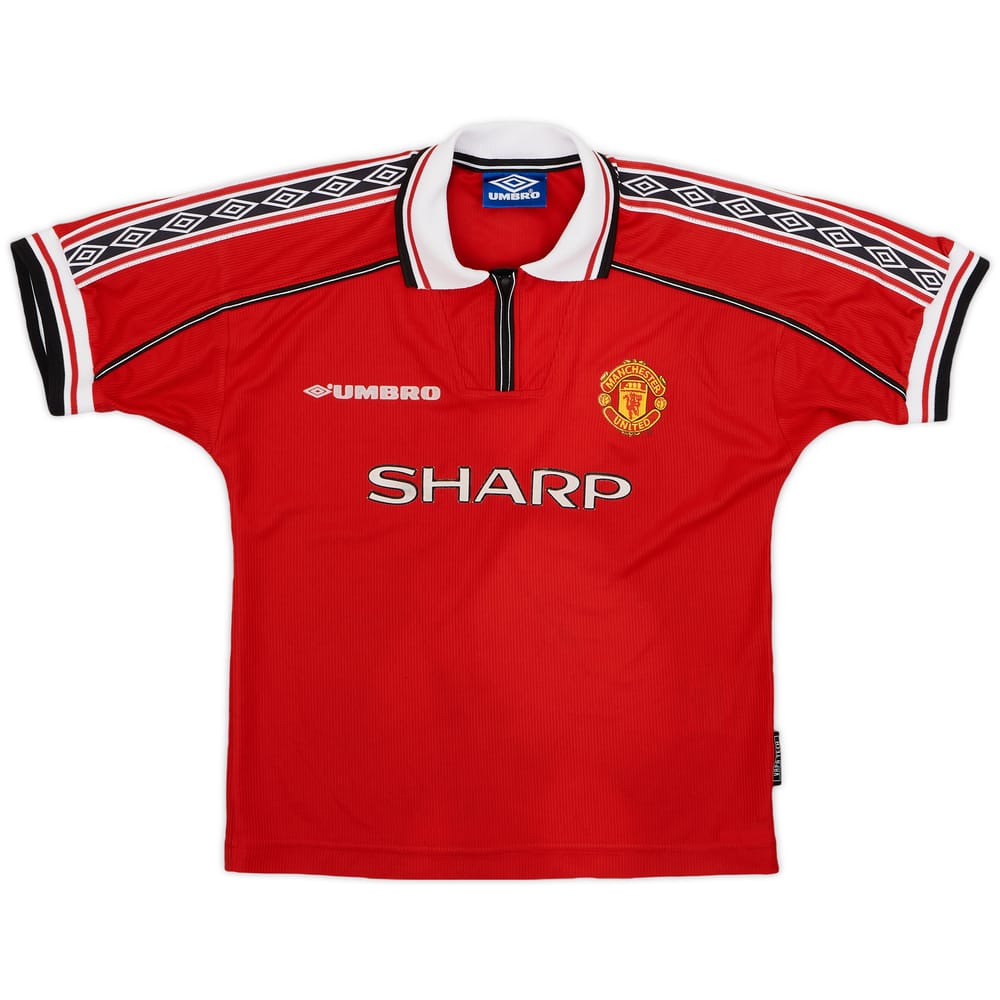 1998-00 Manchester United Home Shirt - 8/10 - (S.Boys)