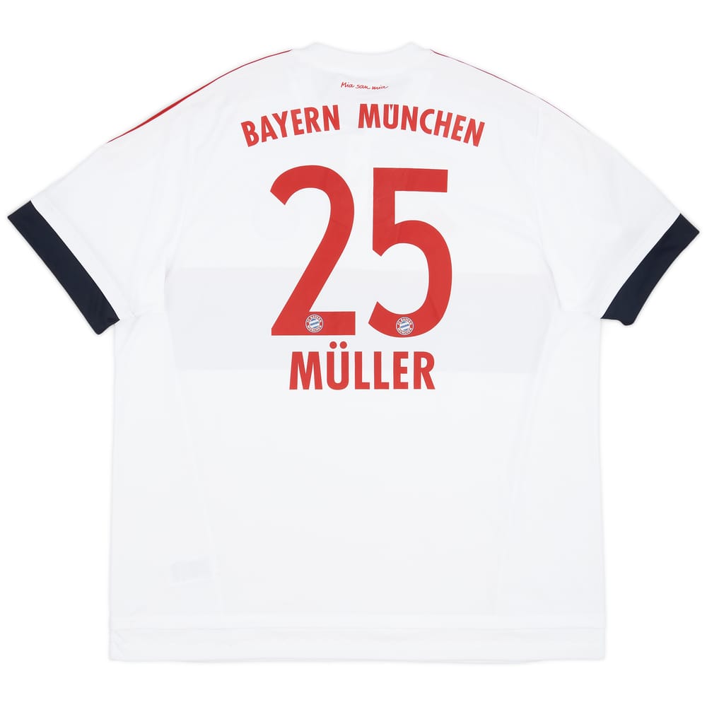 2015-16 Bayern Munich Away Shirt Muller #25 (XXL)