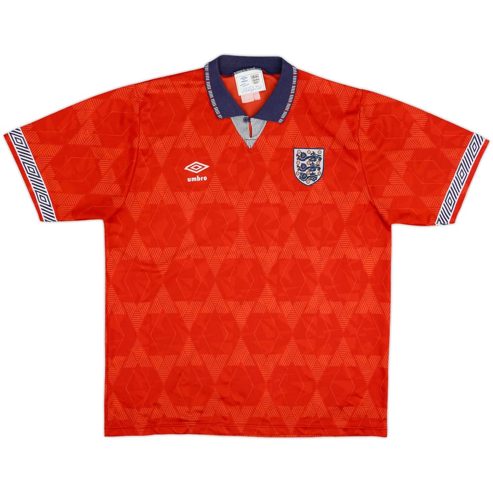 1990-93 England Away Shirt - 6/10 - (XL)