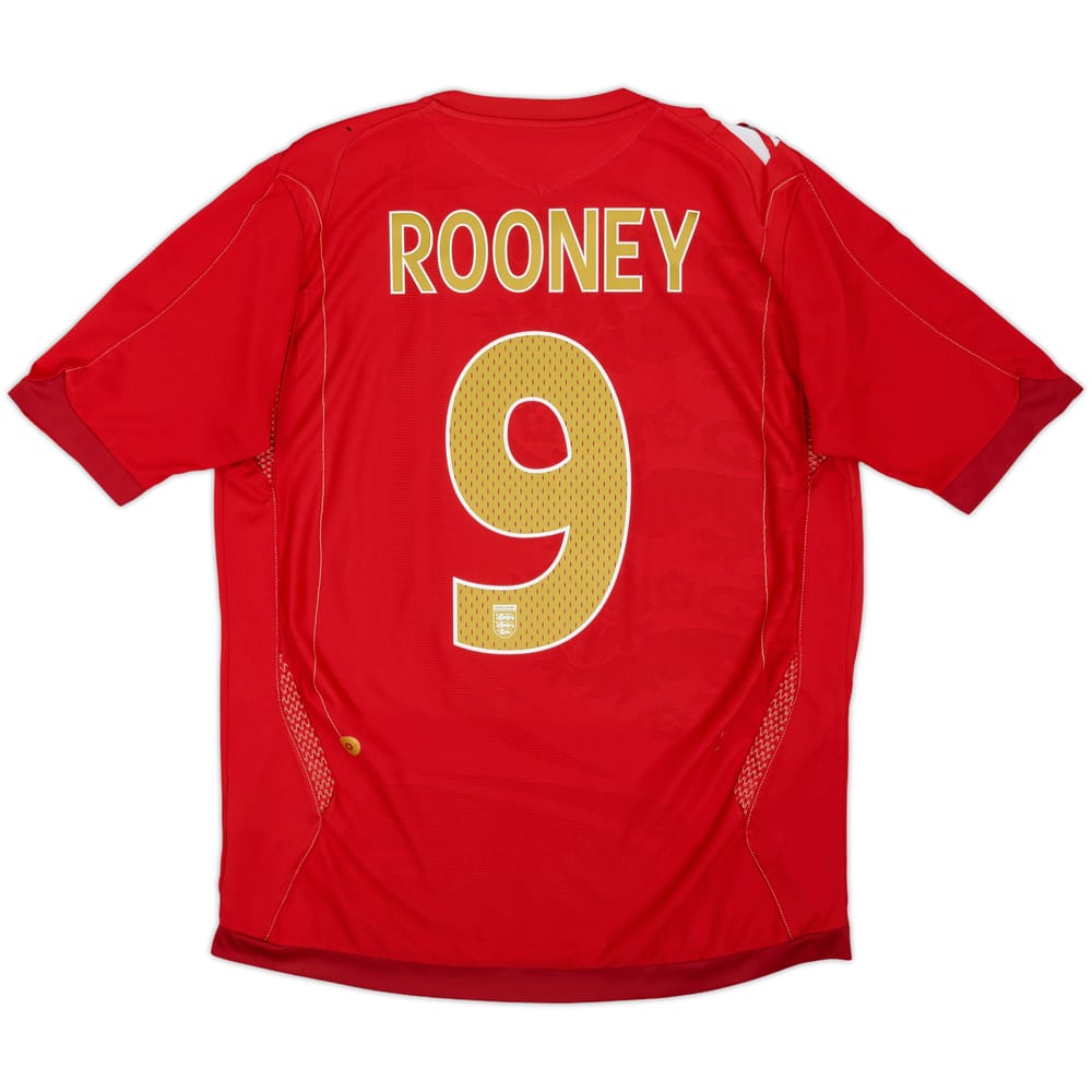 2006-08 England Away Shirt Rooney #9 - 5/10 - (M)