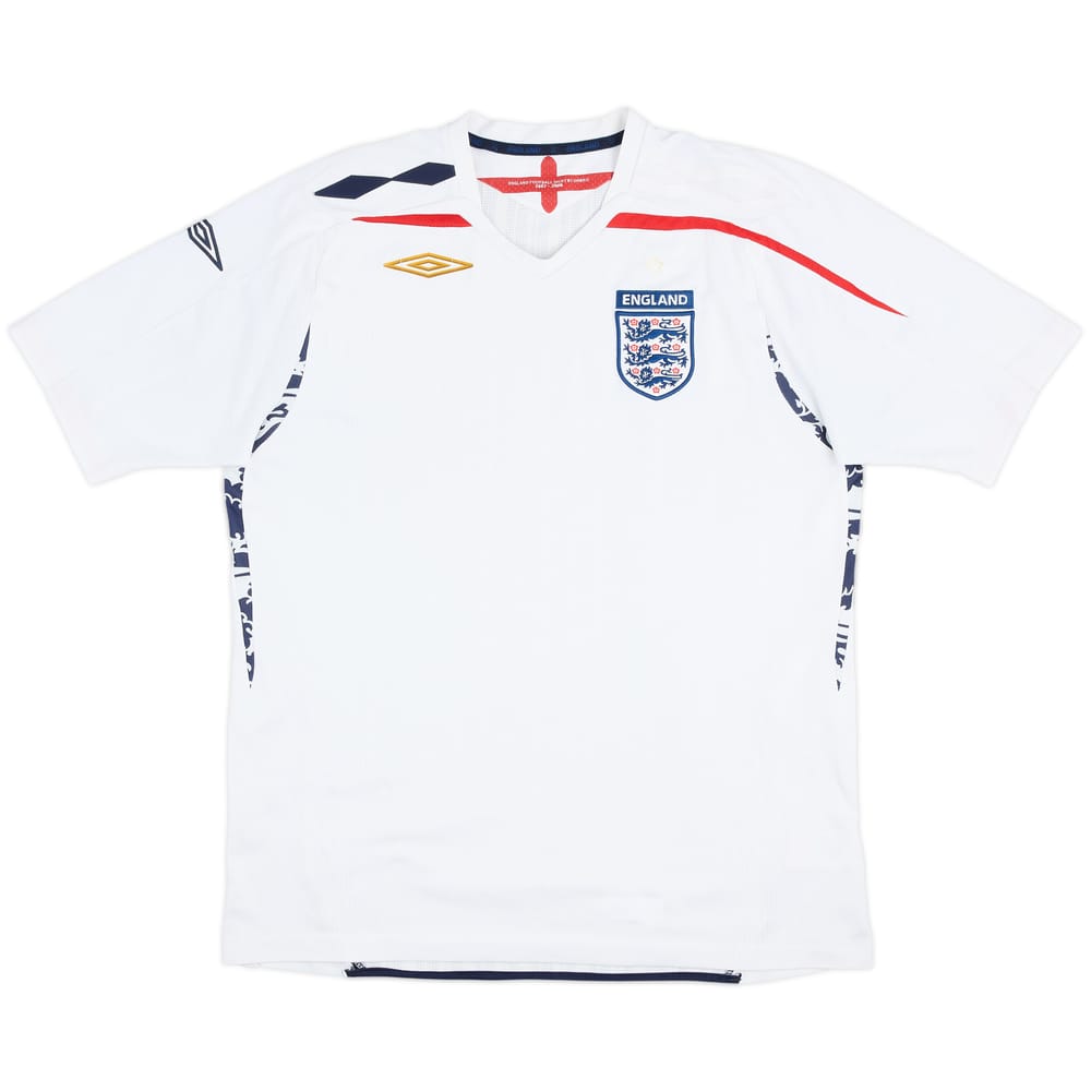 2007-09 England Home Shirt - 5/10 - (L)
