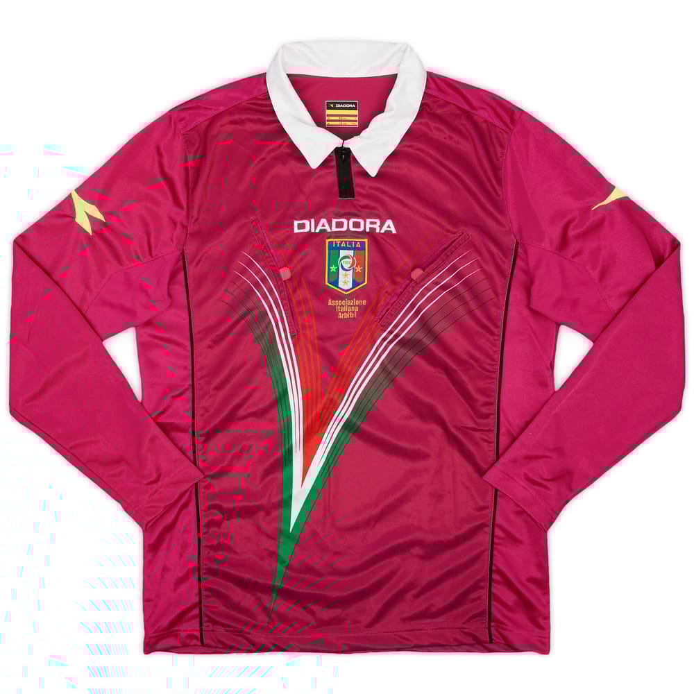 2012-13 Italy Diadora Referee L/S Shirt - 8/10 - (S)