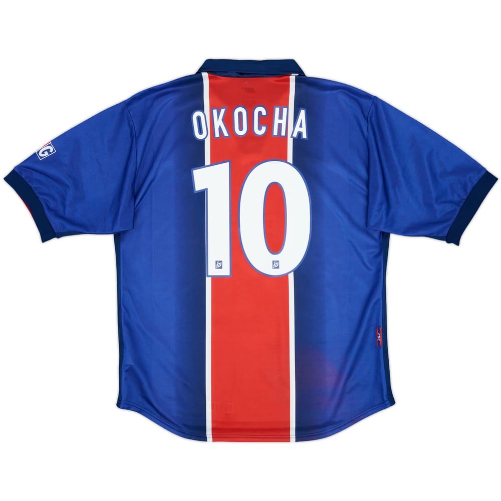 1998-99 Paris Saint-Germain Home Shirt Okocha #10 - 9/10 - (L)