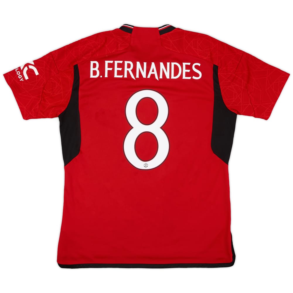 2023-24 Manchester United Home Shirt B.Fernandes #8 - 9/10 - (L)