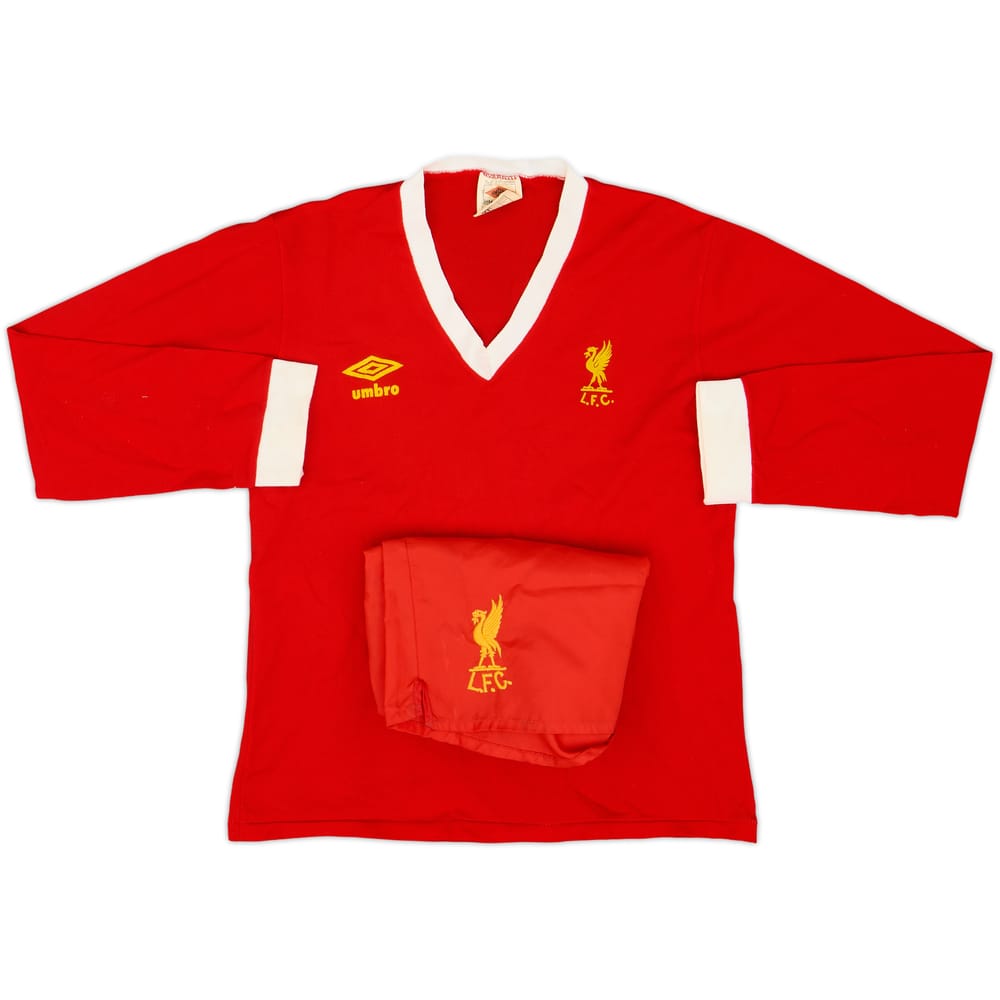 1976-79 Liverpool Home Shirt & Shorts - 8/10 - (S)