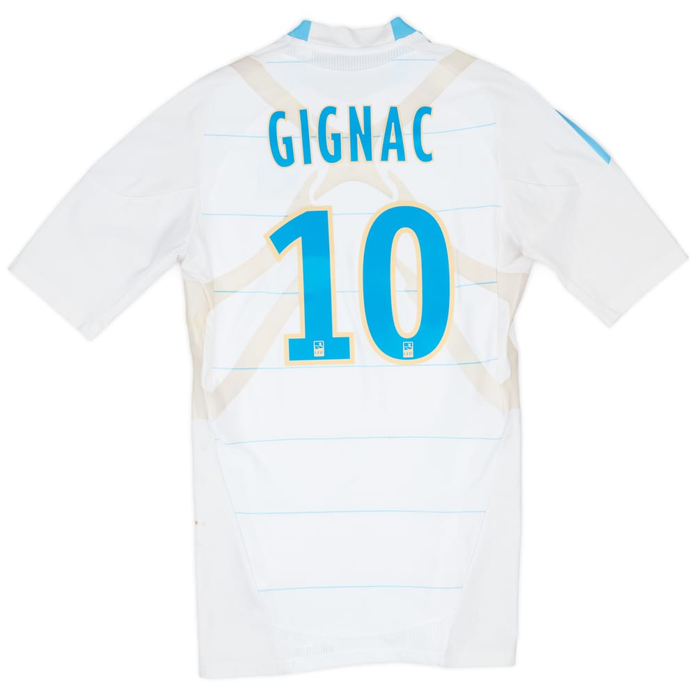 2010-11 Olympique Marseille Player Issue TechFit Home Shirt Gignac #10 - 6/10 - (L)