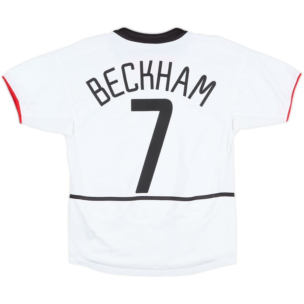 2002-03 Manchester United Away Shirt Beckham #7 - 7/10 - (L.Boys)