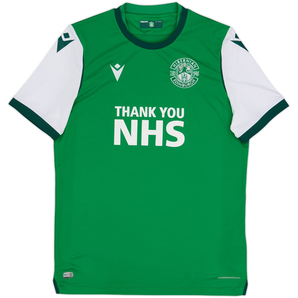 2020-21 Hibernian Home Shirt - 9/10 - (L)