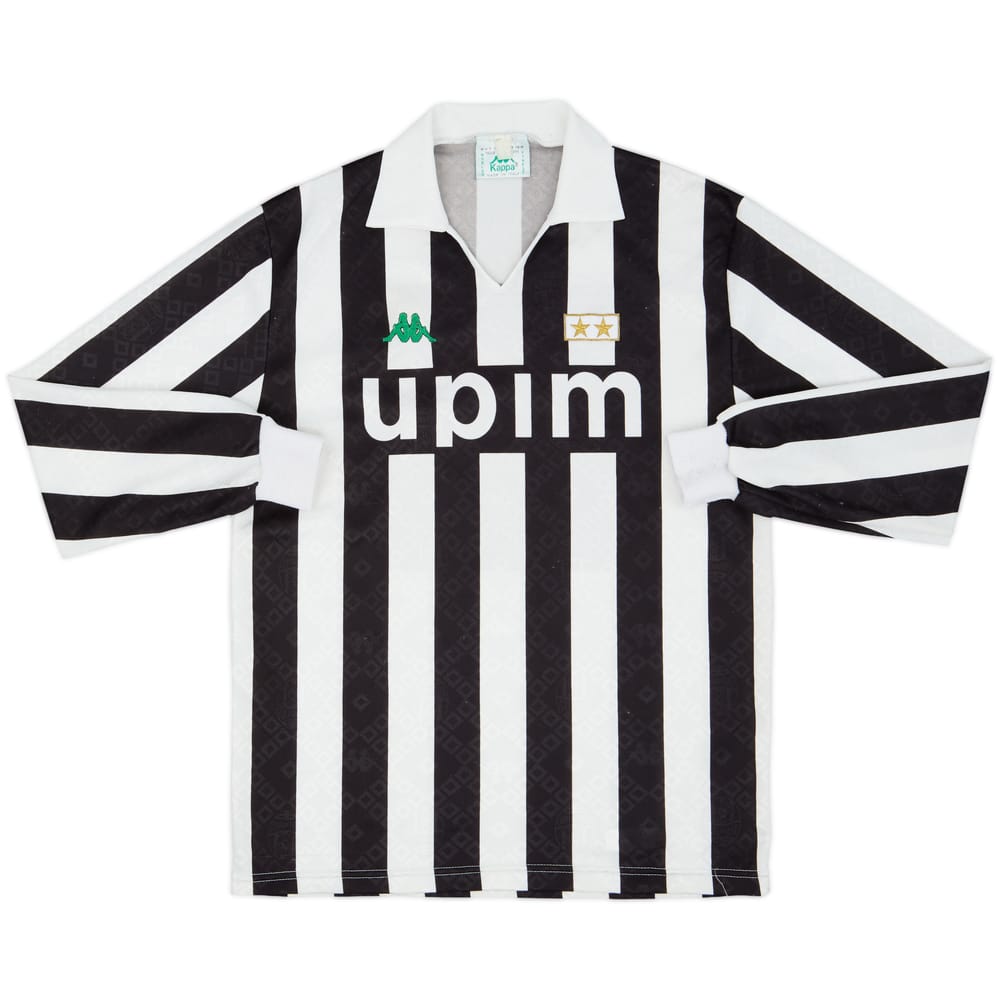 1991-92 Juventus Home L/S Shirt - 8/10 - (M)