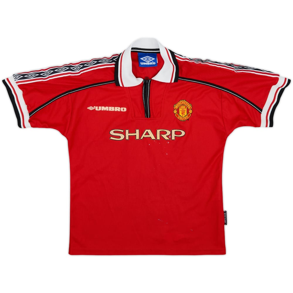 1998-00 Manchester United Home Shirt - 6/10 - (M.Boys)