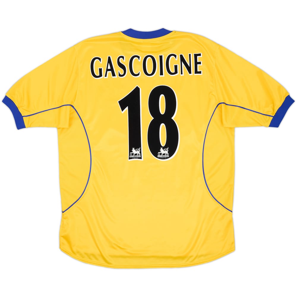 2000-01 Everton Away Shirt Gascoigne #18 - 8/10 - (L)