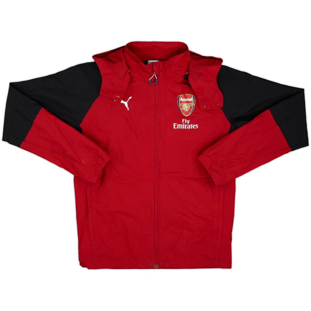 2017-18 Arsenal Puma Hooded Rain Jacket - 8/10 - (S)