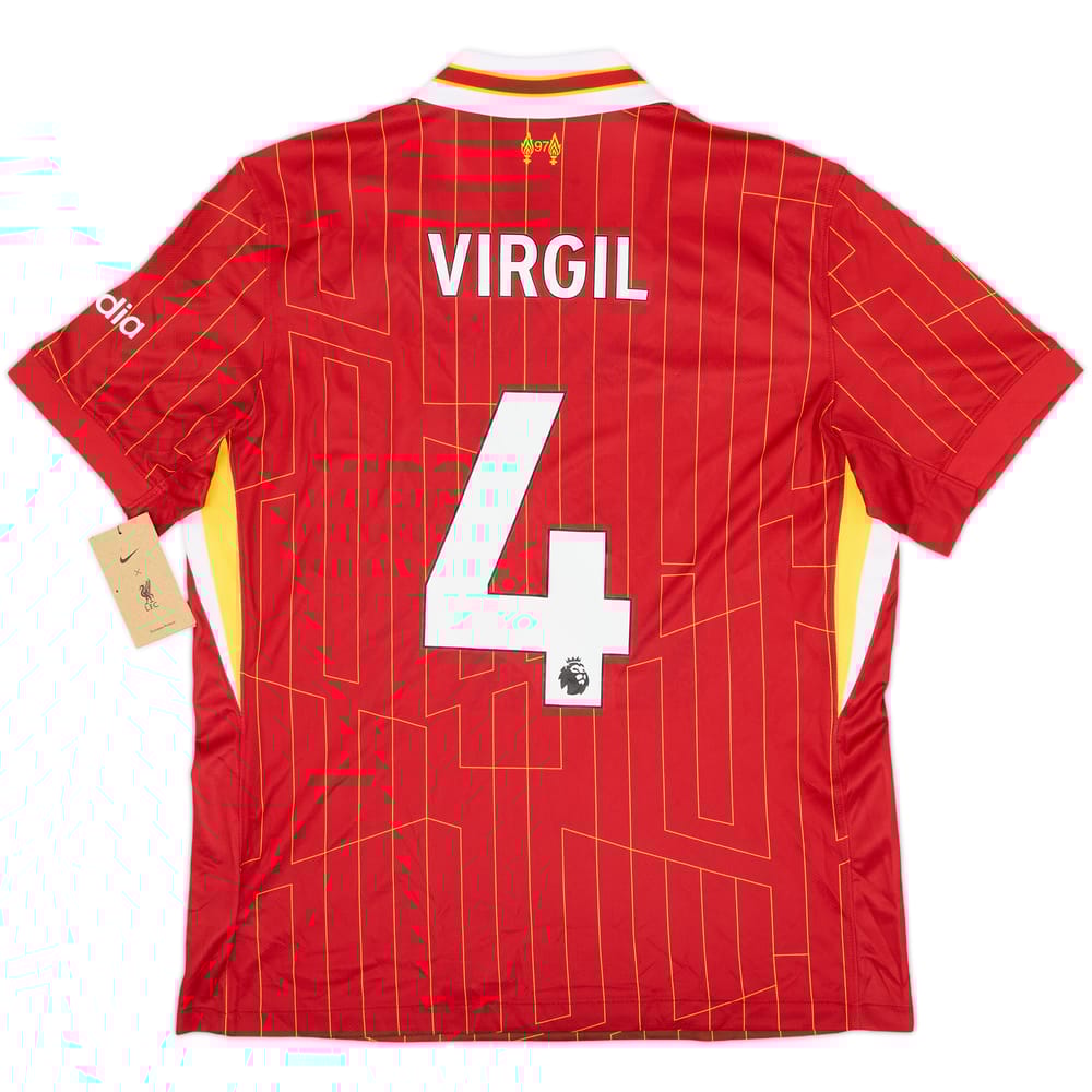 2024-25 Liverpool Home Shirt Virgil #4 (L)