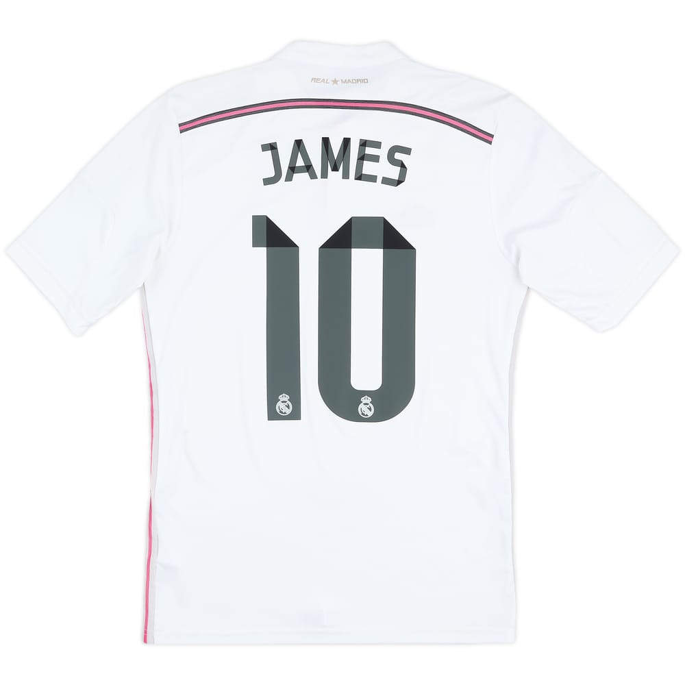 2014-15 Real Madrid Home Shirt James #10 - 6/10 - (S)