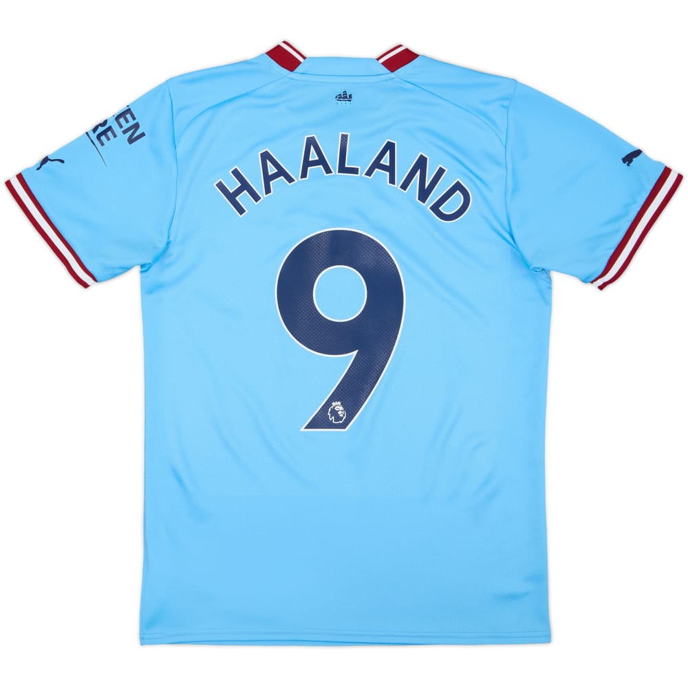 2022-23 Manchester City Home Shirt Haaland #9 - 10/10 - (S)