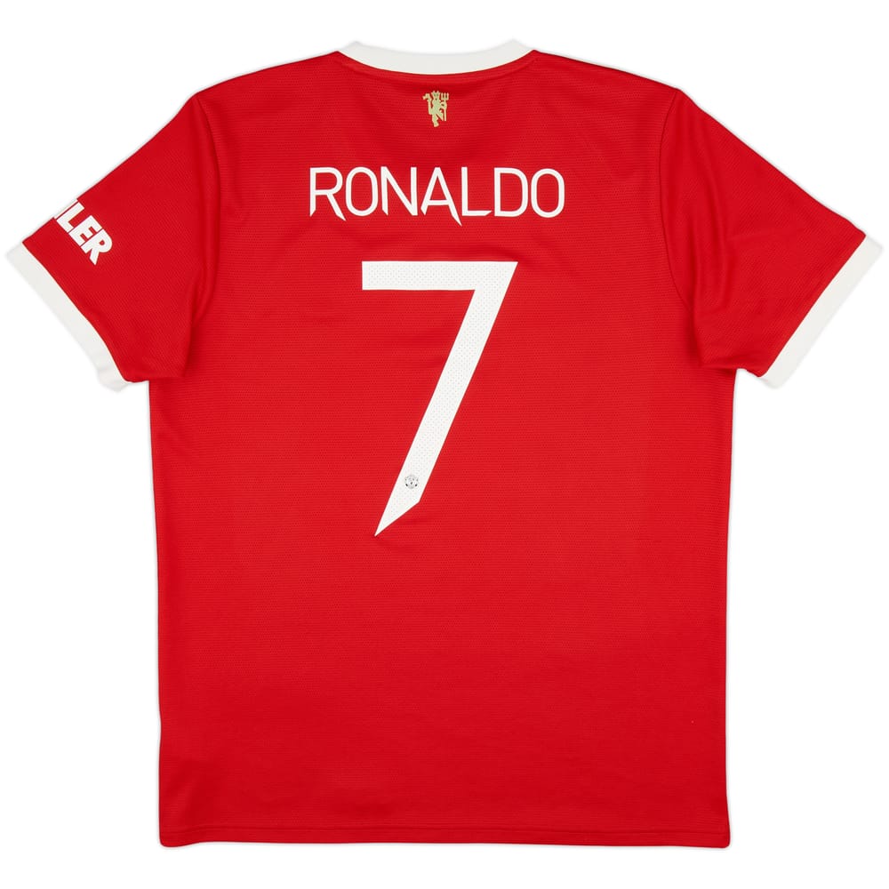 2021-22 Manchester United Home Shirt Ronaldo #7 - 9/10 - (L)