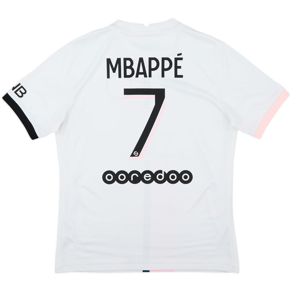 Camiseta de visitante del Paris Saint-Germain 2021-22 Mbappe #7 - 10/10 - (M)