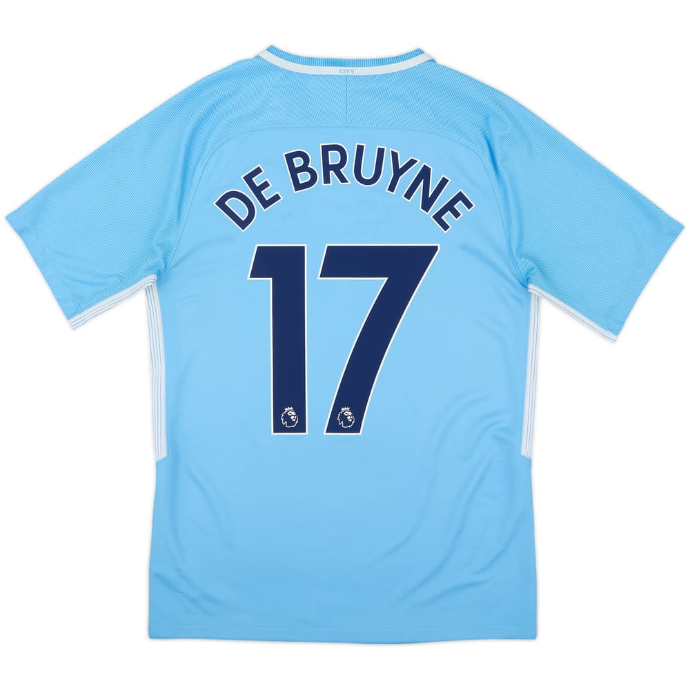2017-18 Manchester City Home Shirt De Bruyne #17 - 6/10 - (S)