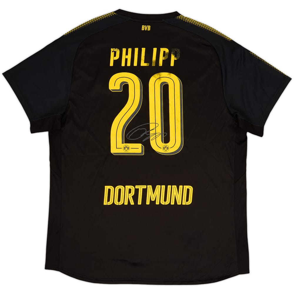 2017-18 Borussia Dortmund Signed Away Shirt Philipp #20 - 5/10 - (XXL)