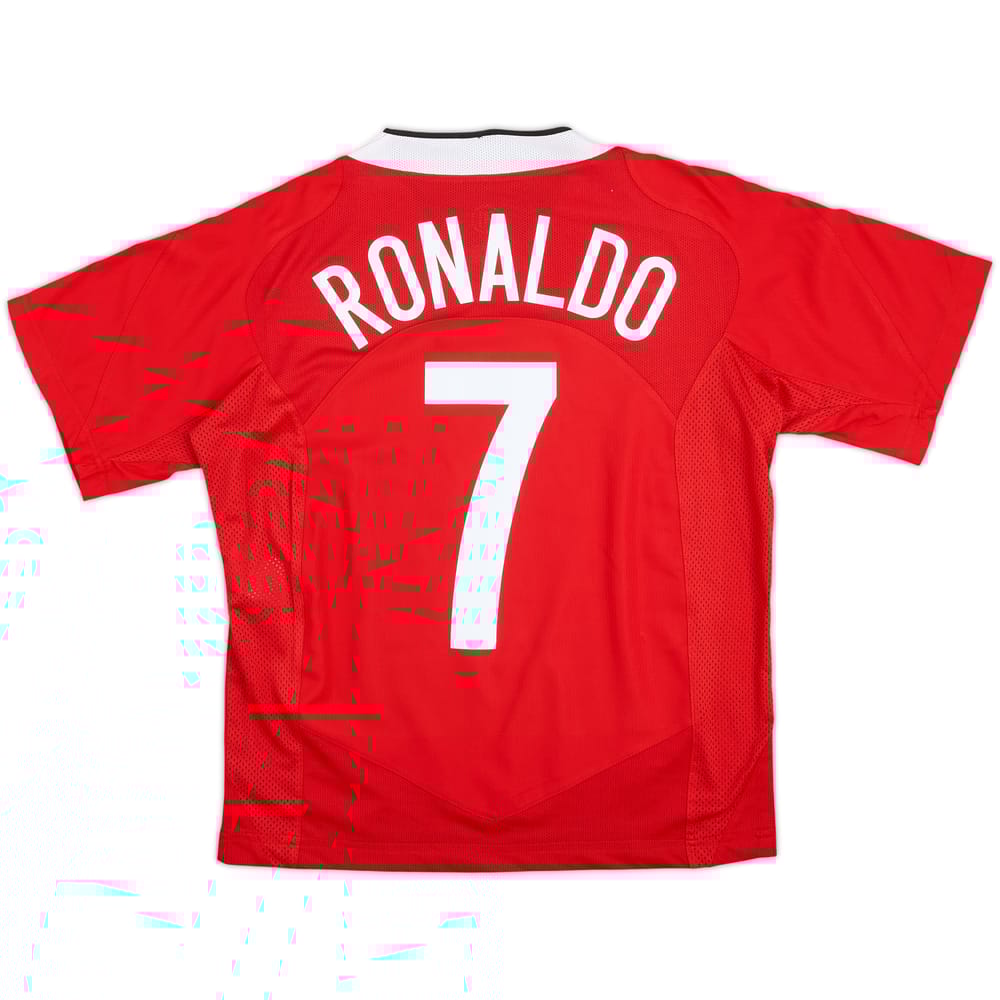 2004-06 Manchester United Home Shirt Ronaldo #7 - 9/10 - (L)