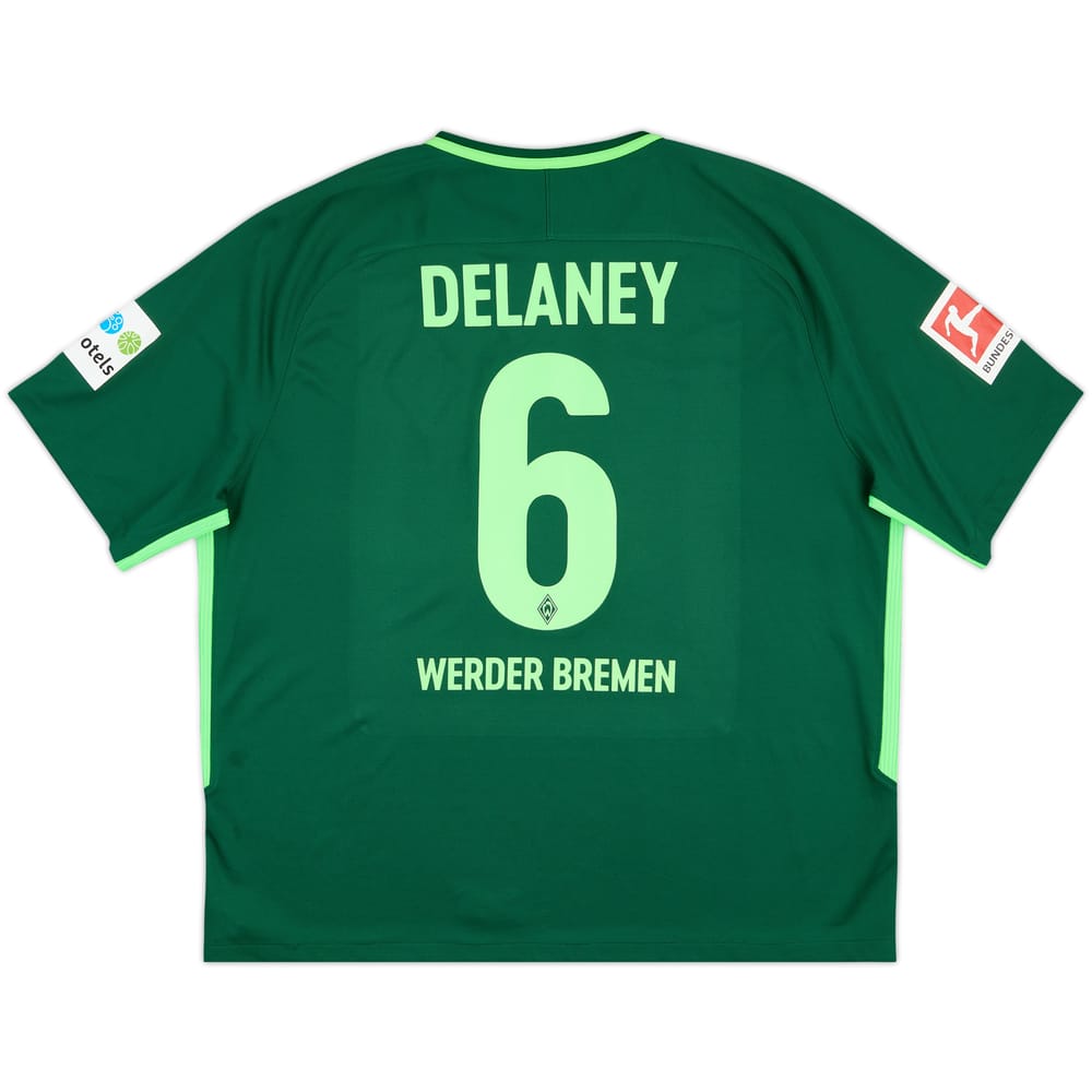 2017-18 Werder Bremen Home Shirt Delaney #6 - 8/10 - (XXL)