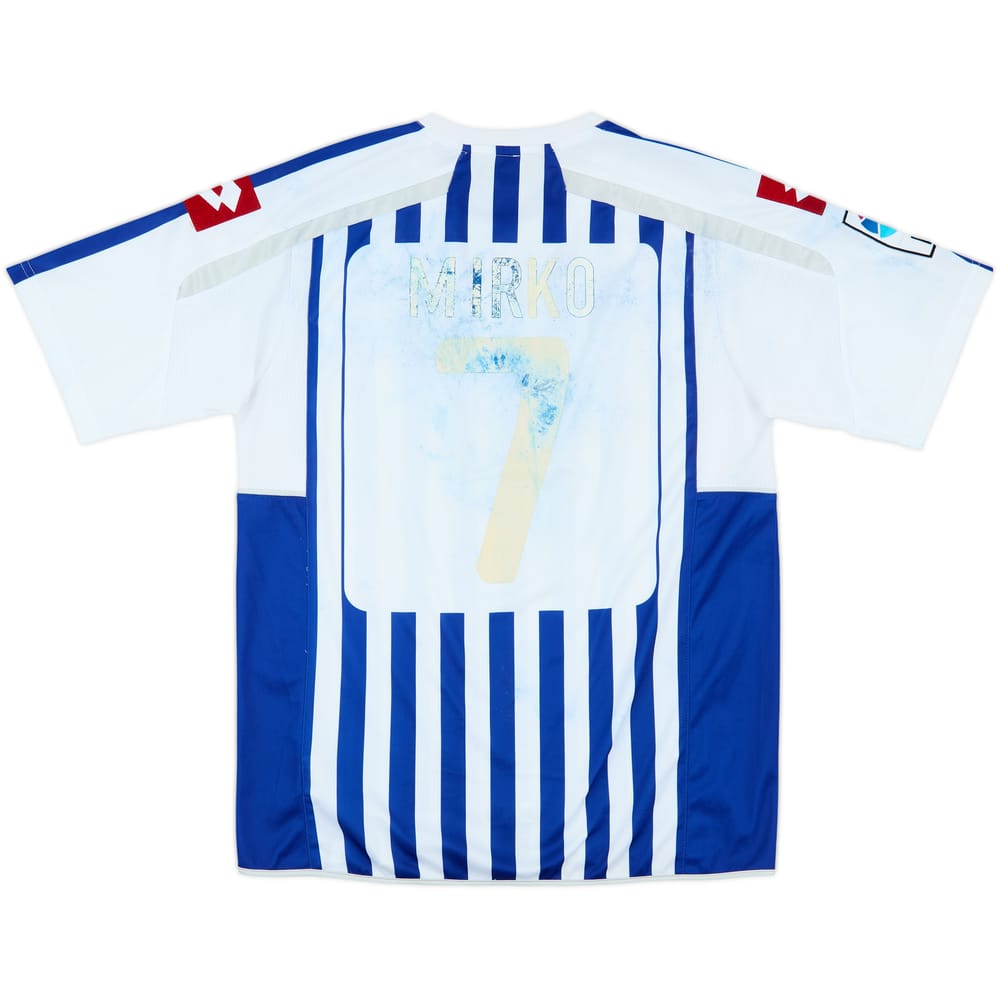 2010-11 Deportivo de La Coruna Home Shirt Mirko #7 - 4/10 - (XL)