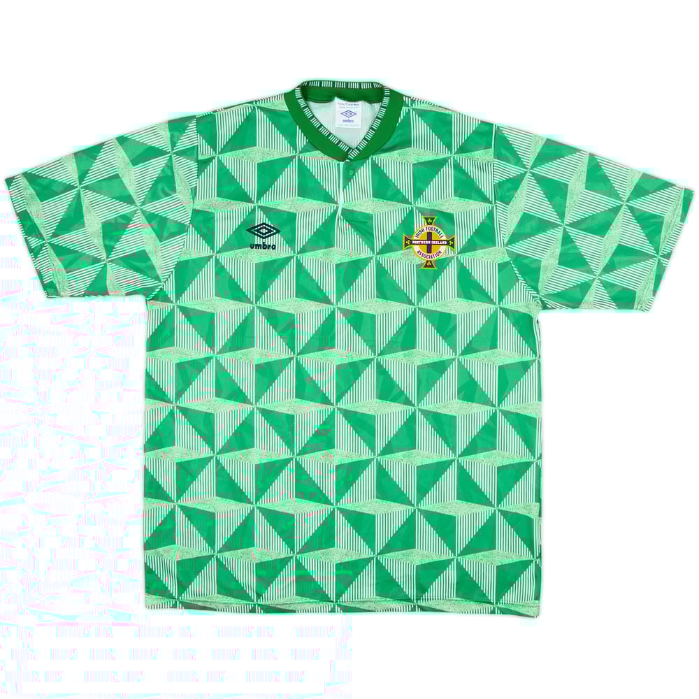 1990-92 Northern Ireland Home Shirt - 8/10 - (XL)