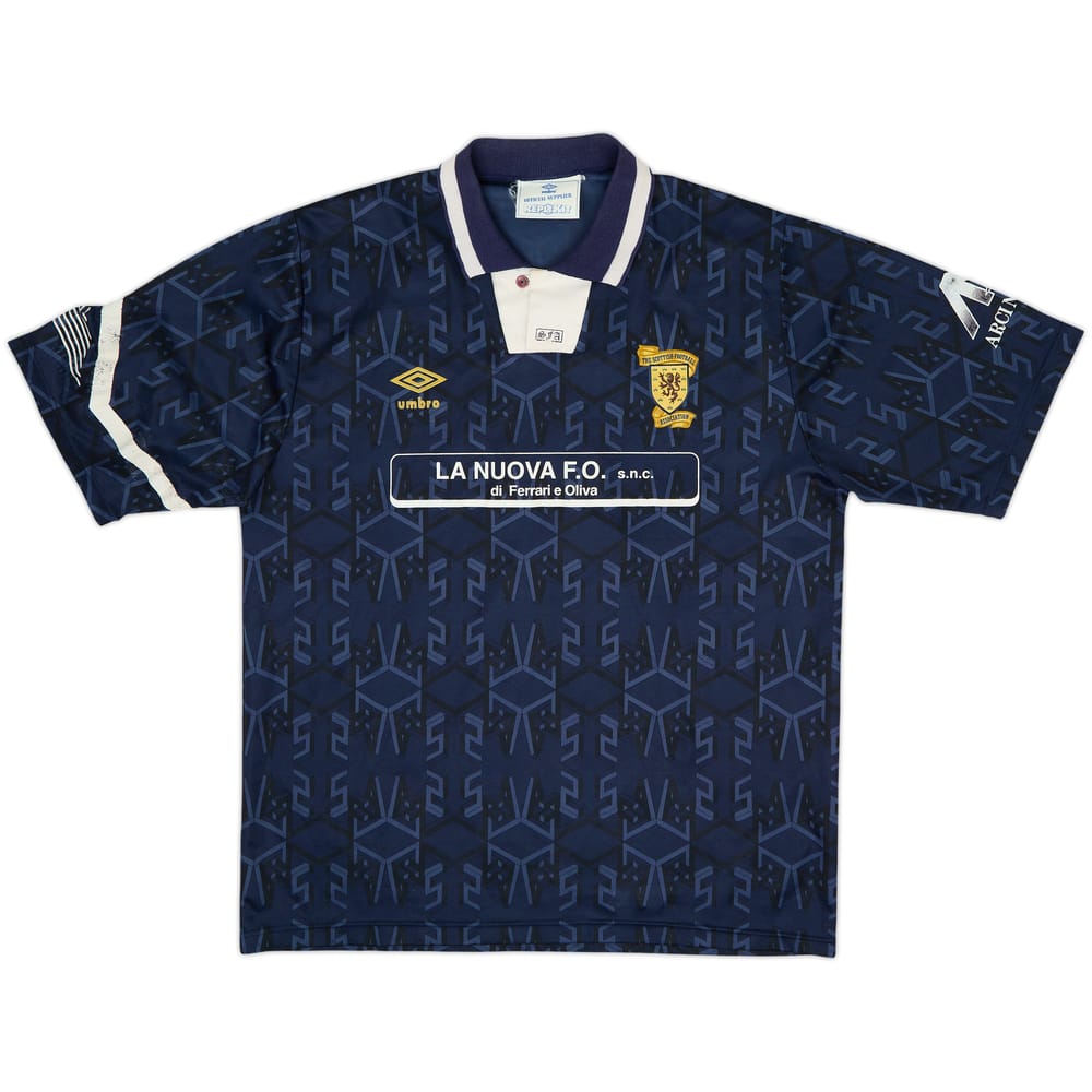1991-94 Scotland Home Shirt #8 - 7/10 - (L)
