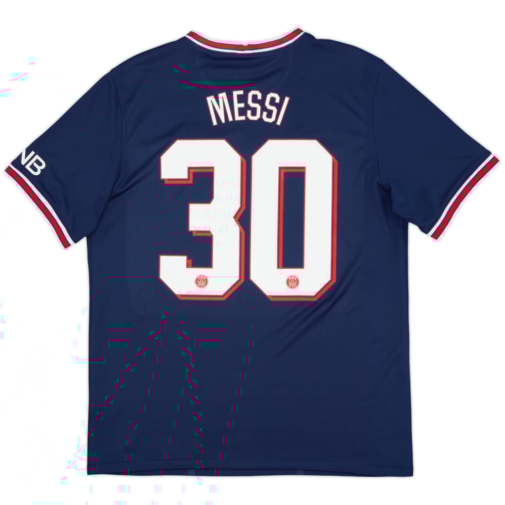 2021-22 Paris Saint-Germain Home Shirt Messi #30 - 9/10 - (L)