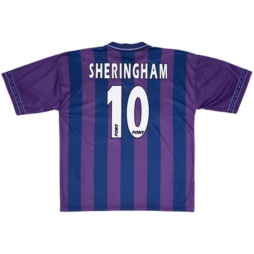 1995-97 Tottenham Away Shirt Sheringham #10 - 8/10 - (XL)