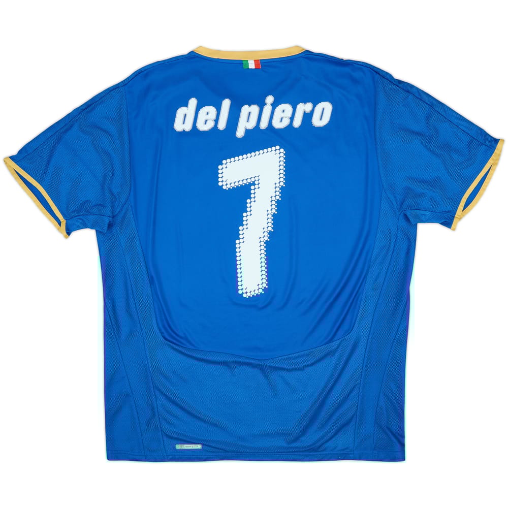 Camiseta de local de Italia 2007-08 Del Piero #7 - 7/10 - (L)