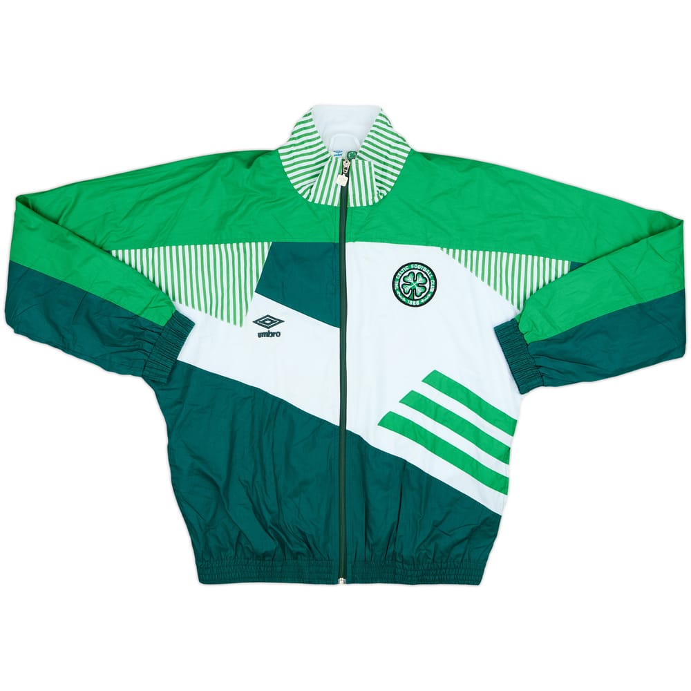 1991-92 Celtic Umbro Track Jacket - 9/10 - (S)