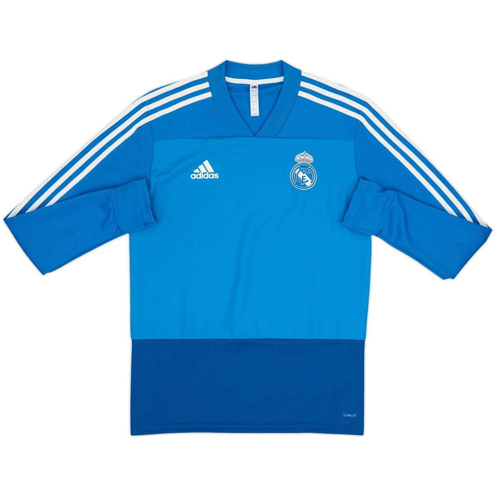2018-19 Real Madrid adidas Sweat Top - 10/10 - (S)