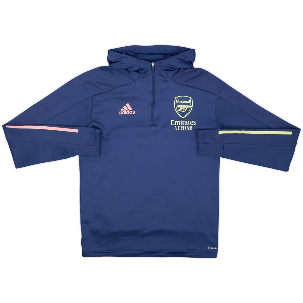 2019-20 Arsenal adidas 1/4 Zip Hooded Top - 6/10 - (S)