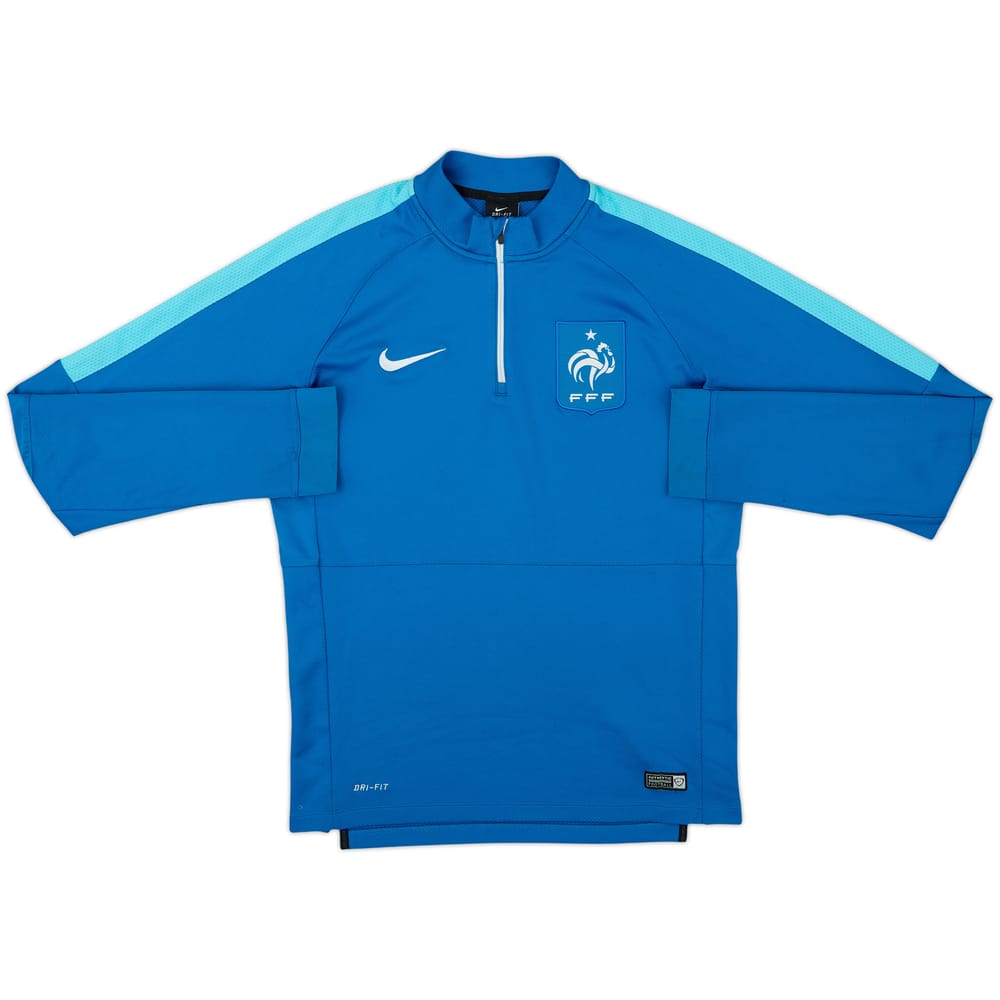 2015-16 France Nike 1/4 Zip Drill Top - 8/10 - (M)