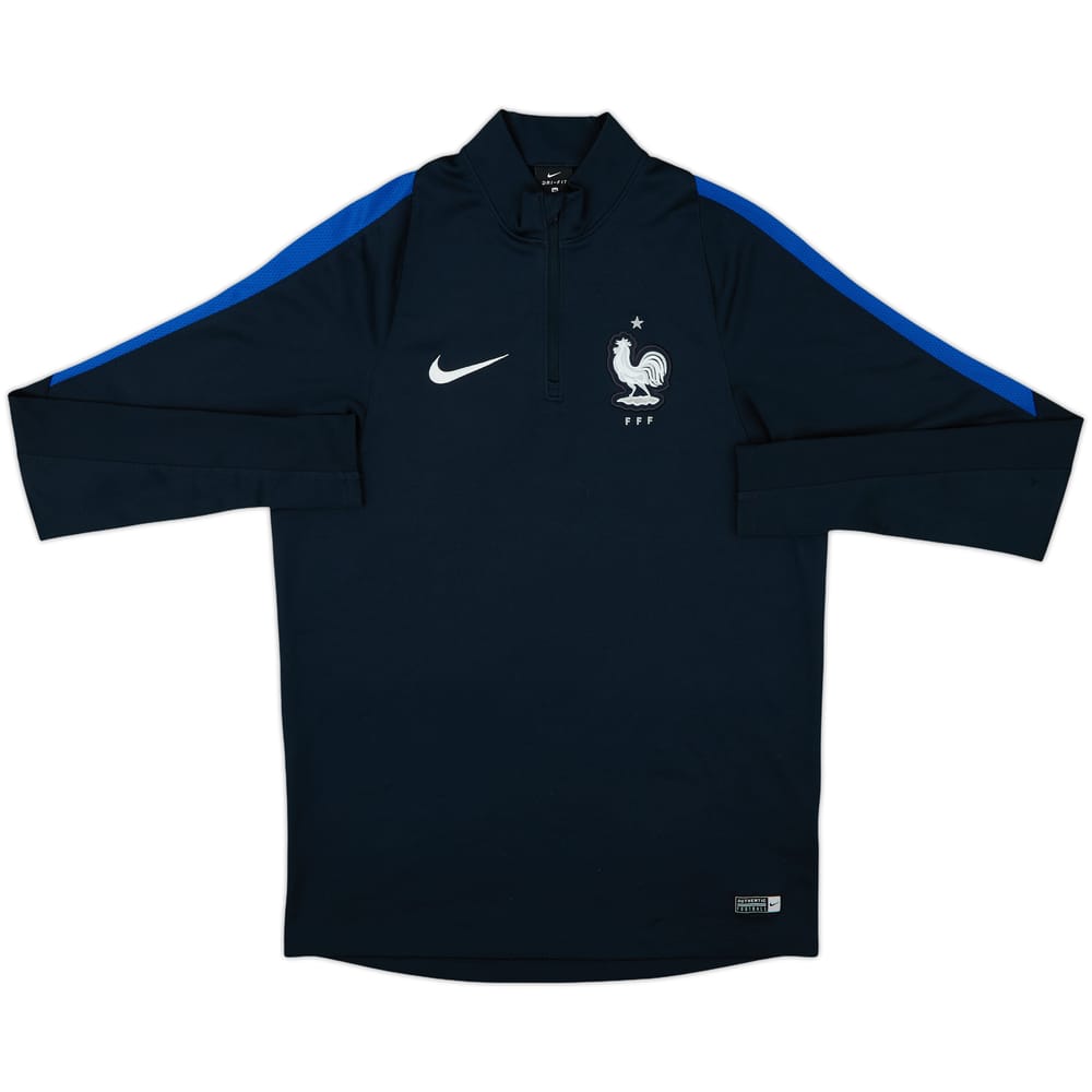 2016-17 France Nike 1/4 Zip Drill Top - 9/10 - (M)