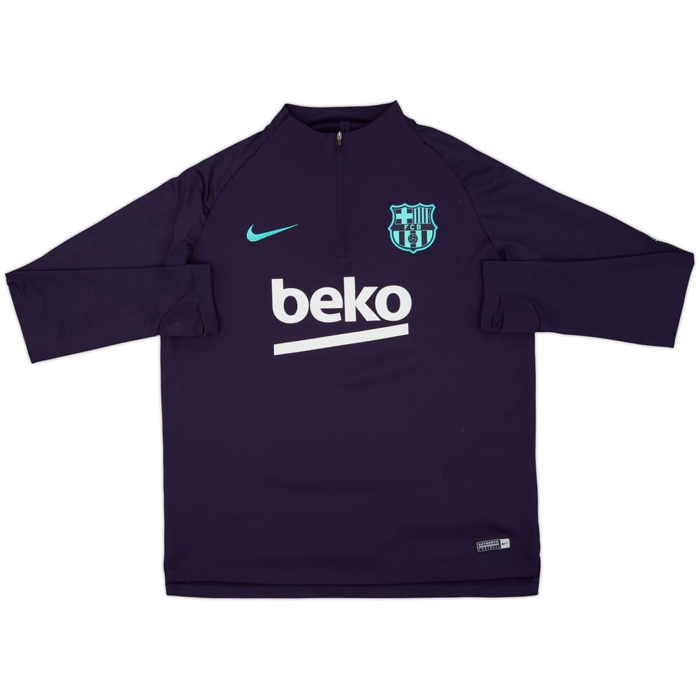 2018-19 Barcelona Nike 1/4 Zip Training Top - 7/10 - (L)