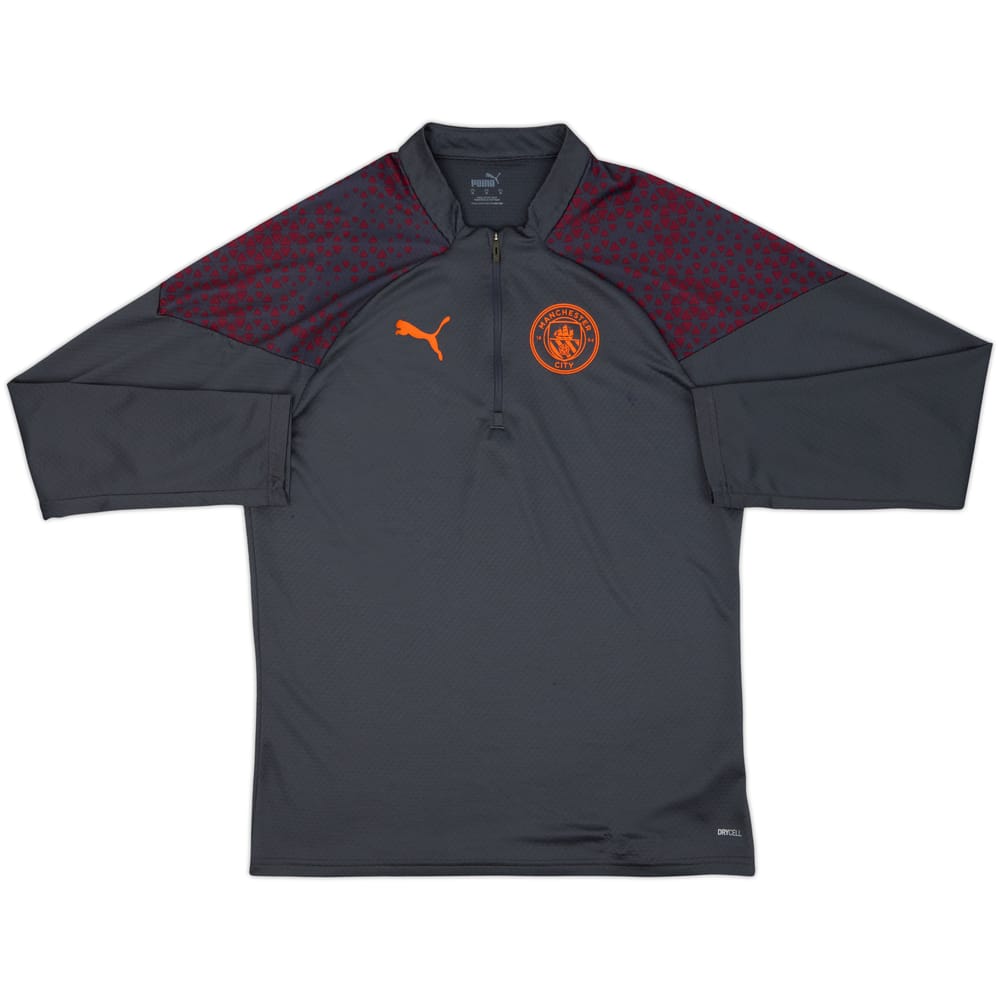 2023-24 Manchester City Puma 1/4 Zip Training Top - 8/10 - (M)