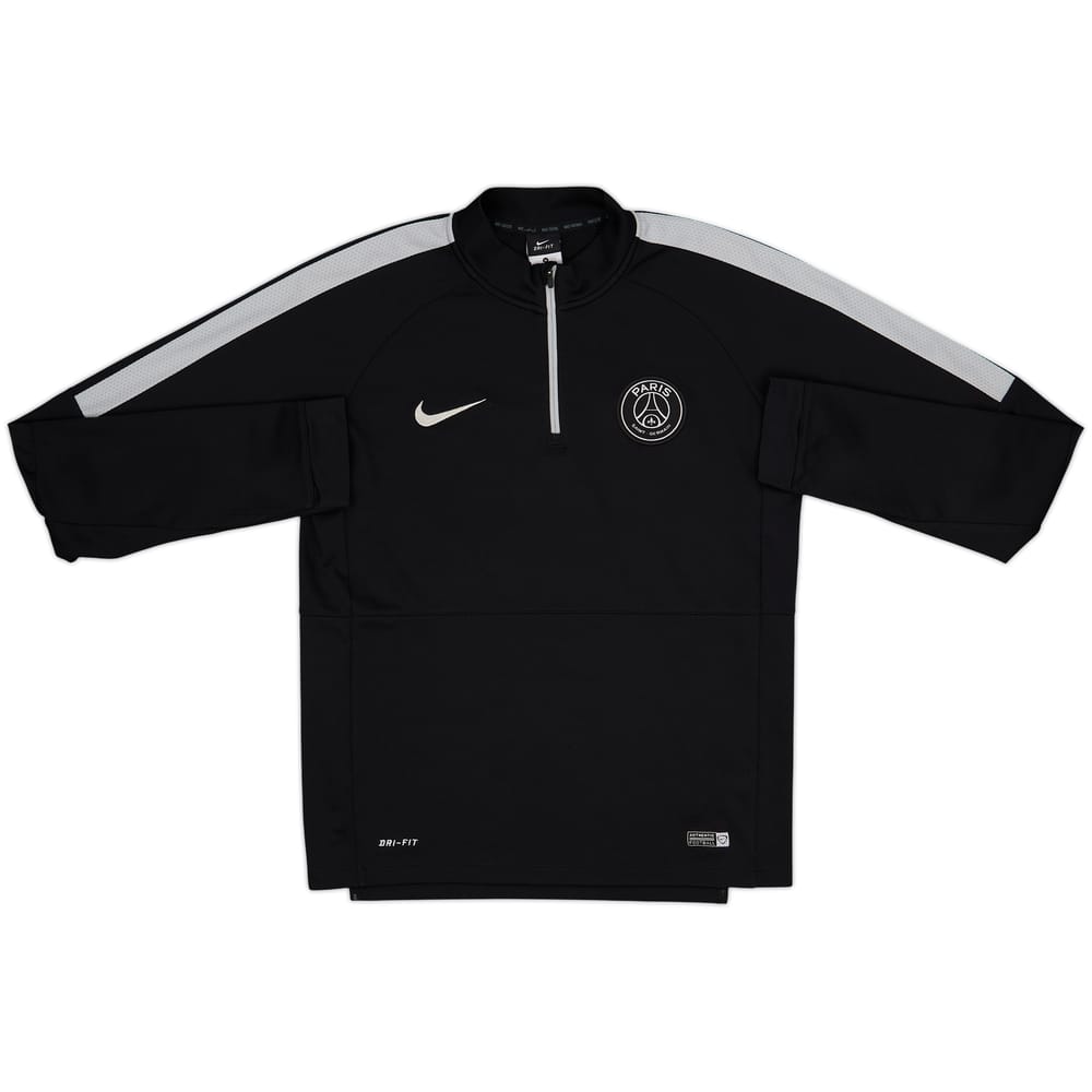 2014-15 Paris Saint-Germain Nike 1/4 Zip Drill Top - 8/10 - (M)