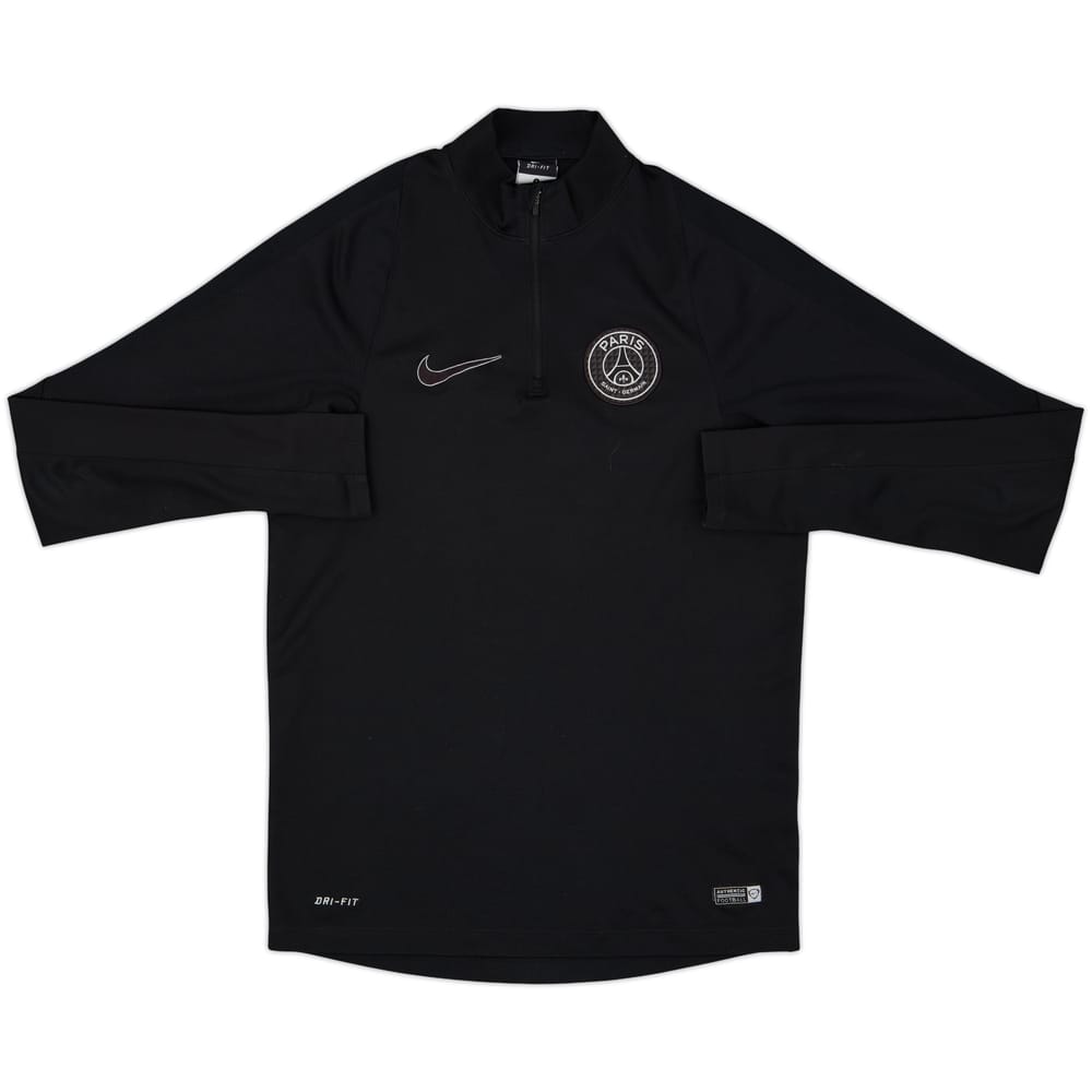 2015-16 Paris Saint-Germain Nike 1/4 Zip Drill Top - 6/10 - (S)