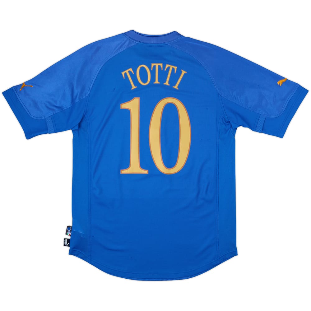 2004-06 Italy Home Shirt Totti #10 - 7/10 - (L)