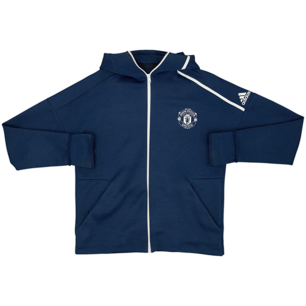 2018-19 Manchester United adidas Hooded Track Jacket - 8/10 - (L)